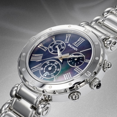 Balmainia collection luxury watch combining Swiss craftsmanship and couture elegance Balmainia collection Swiss Made watch with elegant arabesque dial and Parisian-inspired design