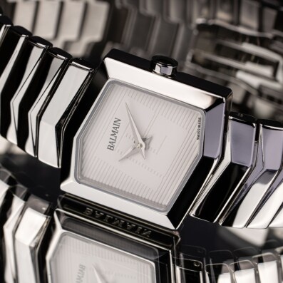A Swiss Made luxury timepiece blending Haute Couture elegance with precision quartz movement.